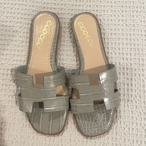 Hermes look alike sandals